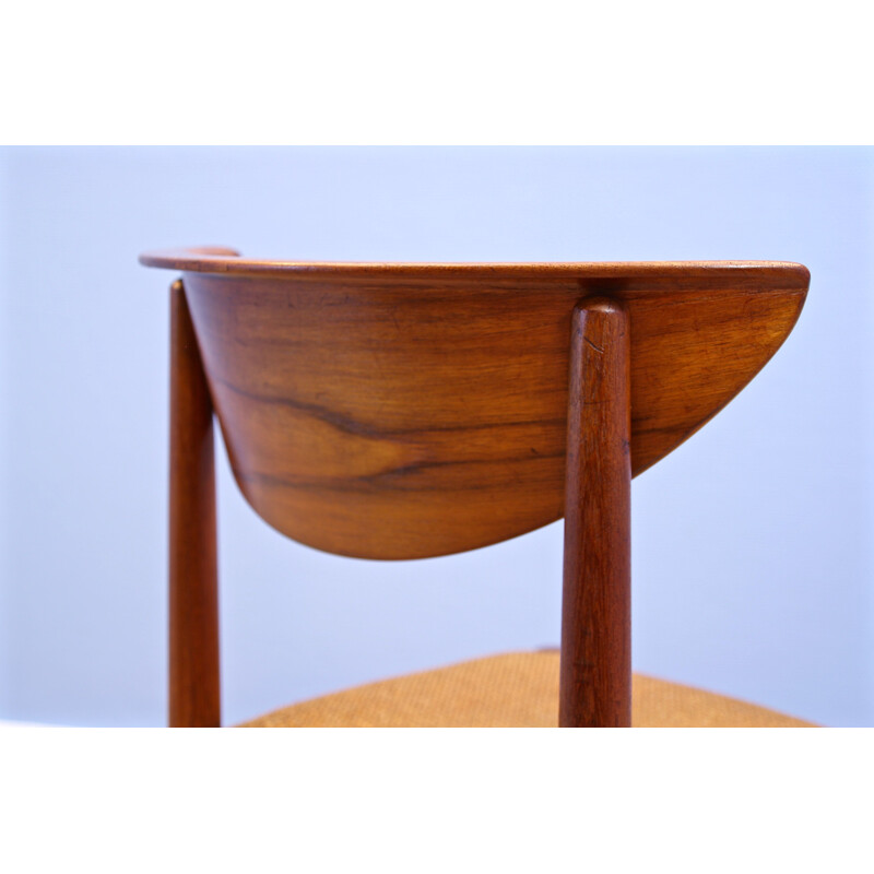 Vintage dining chair in teak by Peter Hvidt & Orla Mølgaard Nielsen for Søborg Møbelfabrik, Denmark, 1960s