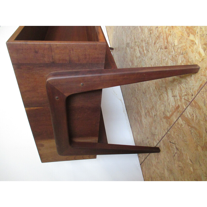 Vintage solid teak desk, 1967s