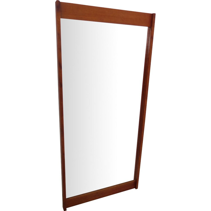 Vintage teak mirror by Kai Kristiansen, Denmark, 1960s