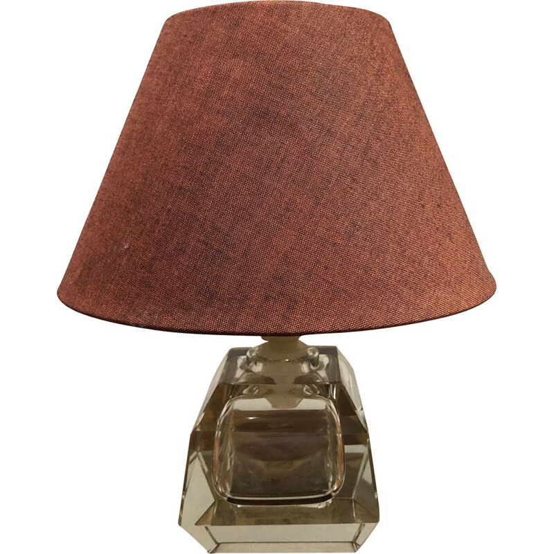 Lampe vintage en cristal Baccarat, 1950