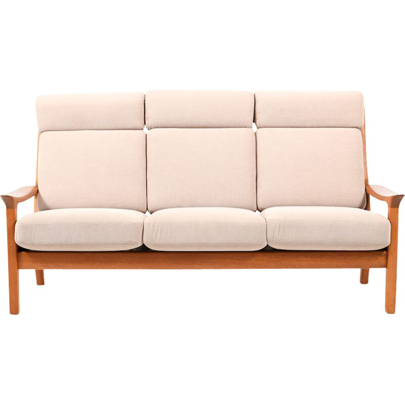 Danish Highback 3-Seater Sofa by Jens-Juul Christensen