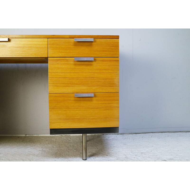 Vintage wooden desk by John & Sylvia Reid for Stag Furniture, 1950s