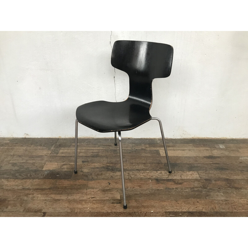 Vintage "hammer" chair by Arne Jacobsen for Fritz Hansen, 1960s