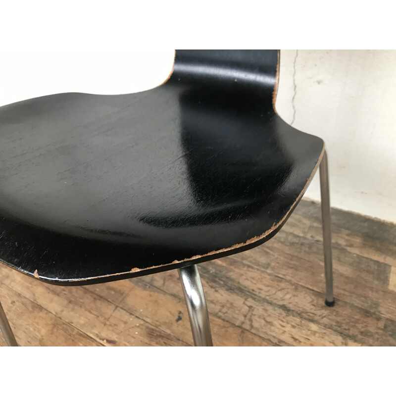 Vintage "hammer" chair by Arne Jacobsen for Fritz Hansen, 1960s