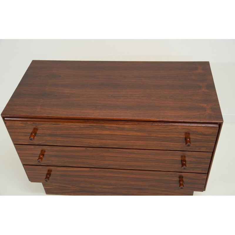 Vintage rosewood chest of drawers, 1970s