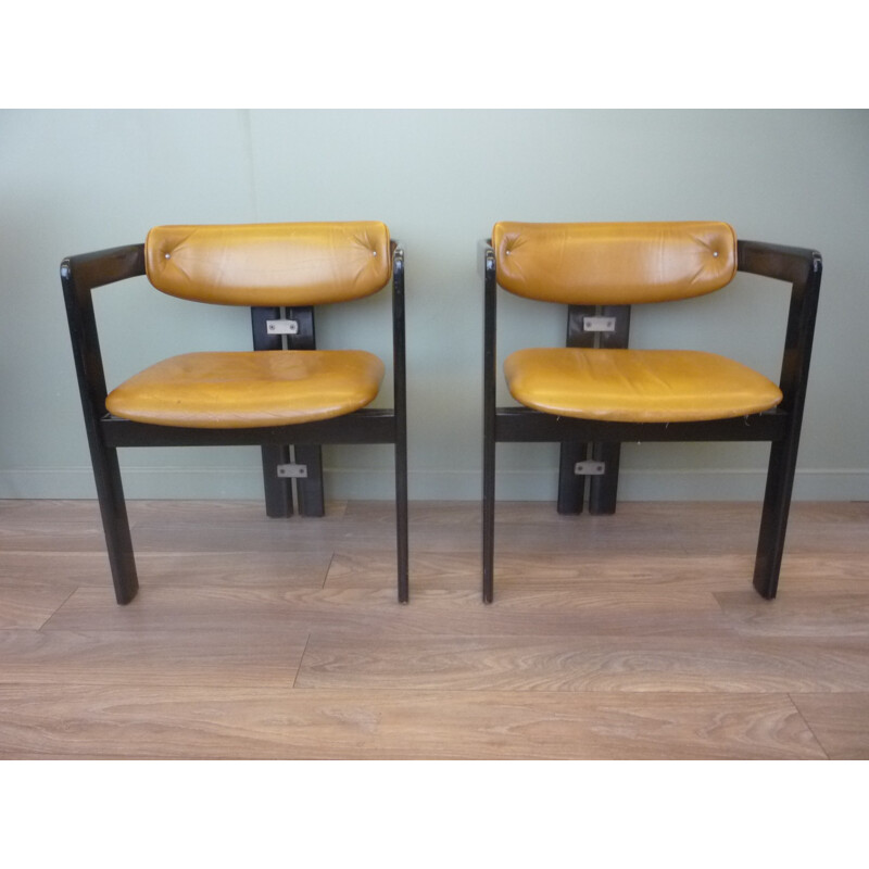 Set of 2 Pamplona chairs by Augusto Savini - 1950s