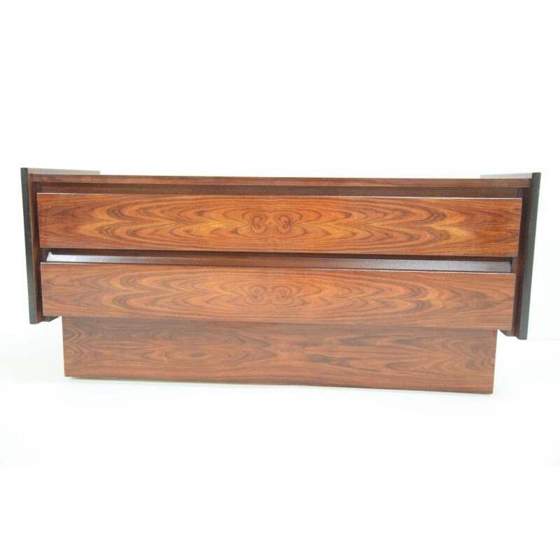 Vintage scandinavian rosewood chest of drawers, 1970