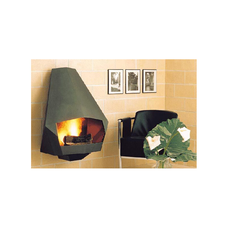 Vintage model 5005 steel fireplace from Don-Bar Design, 1970s