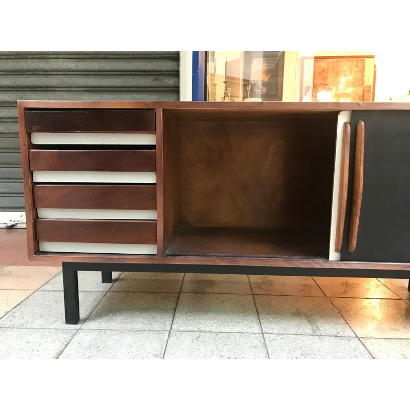 Vintage buffet Cansado by Charlotte Perriand, 1950s