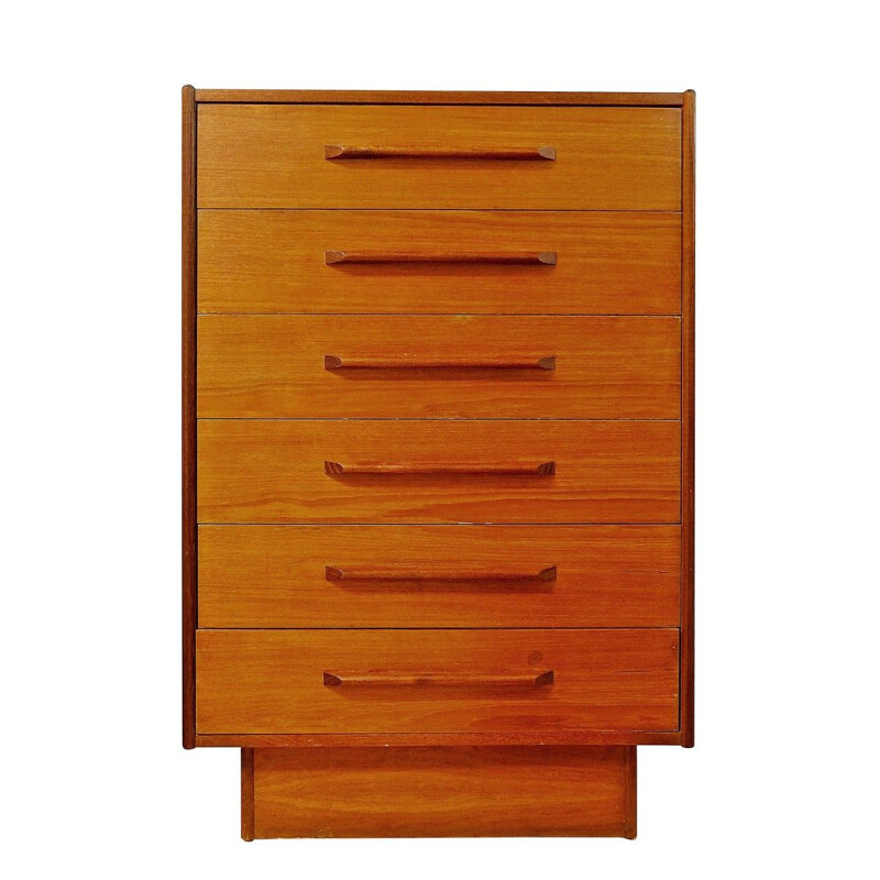 Vintage teak chest of drawers, 1960