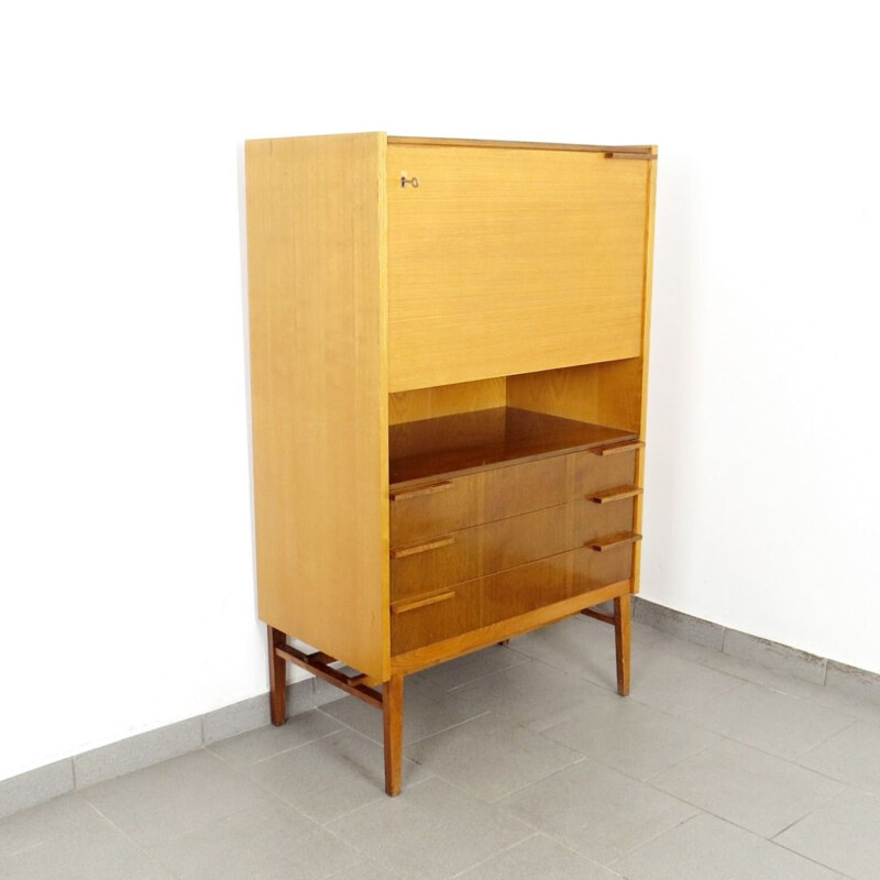 Vintage secretary produced by František Mezulanik 1960