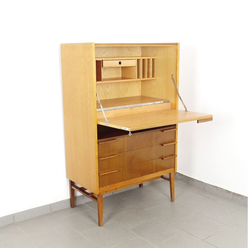 Vintage secretary produced by František Mezulanik 1960