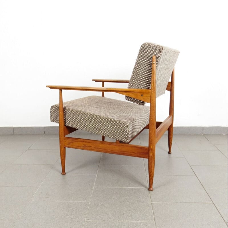 Ensemble de 2 fauteuils vintage gris, années 1960