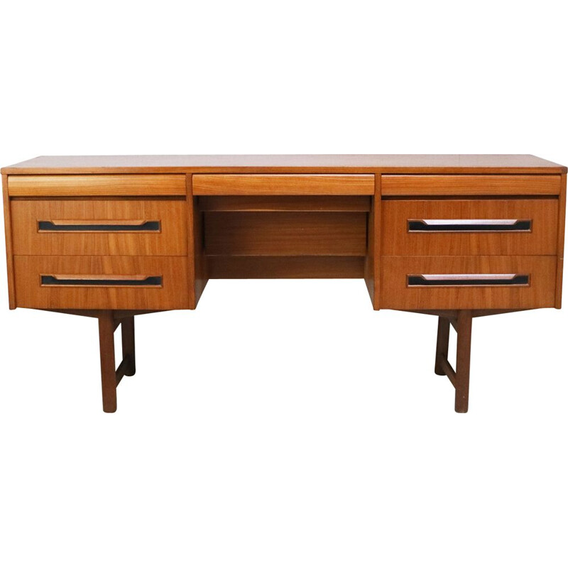 Vintage teak desk by Elliots of Newbury, 1960s