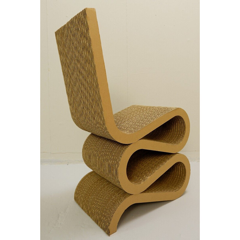 Vintage Wiggle side chair by Frank Gehry, 1970