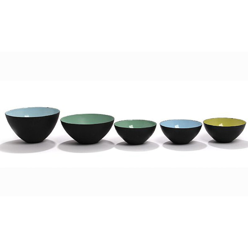 Set of 6 Lotus bowls, Herbert KRENCHEL & Grete P. KITTELSEN - 1950s