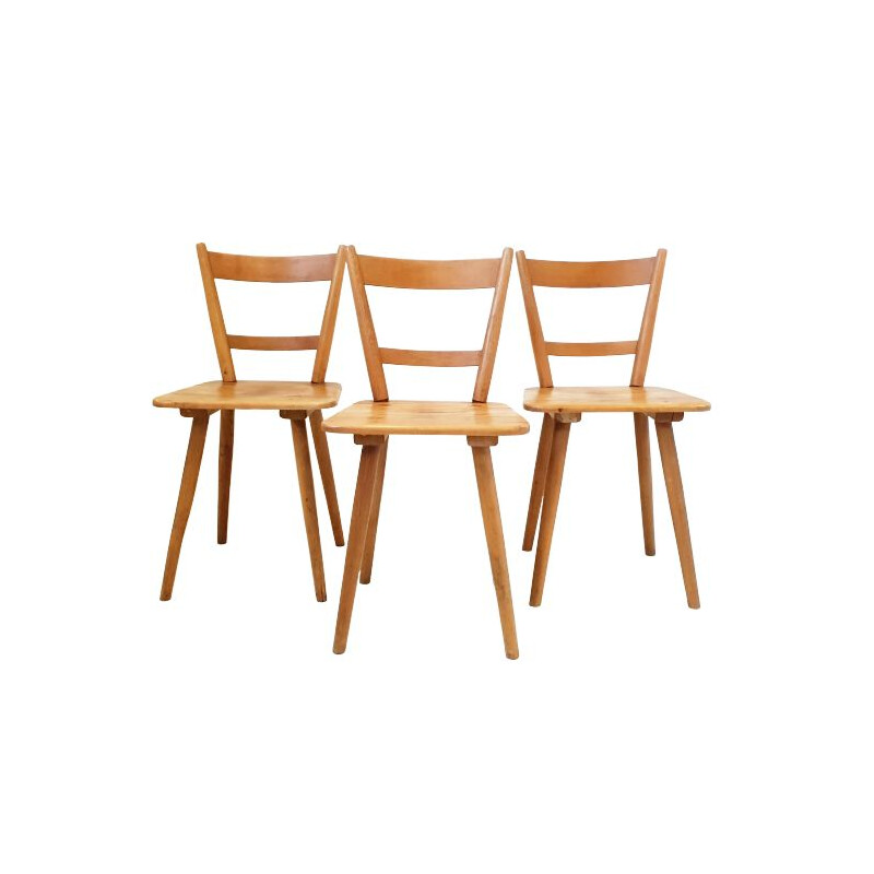 Set of 3 vintage chairs by Adolf Schneck for Schâfer, 1940