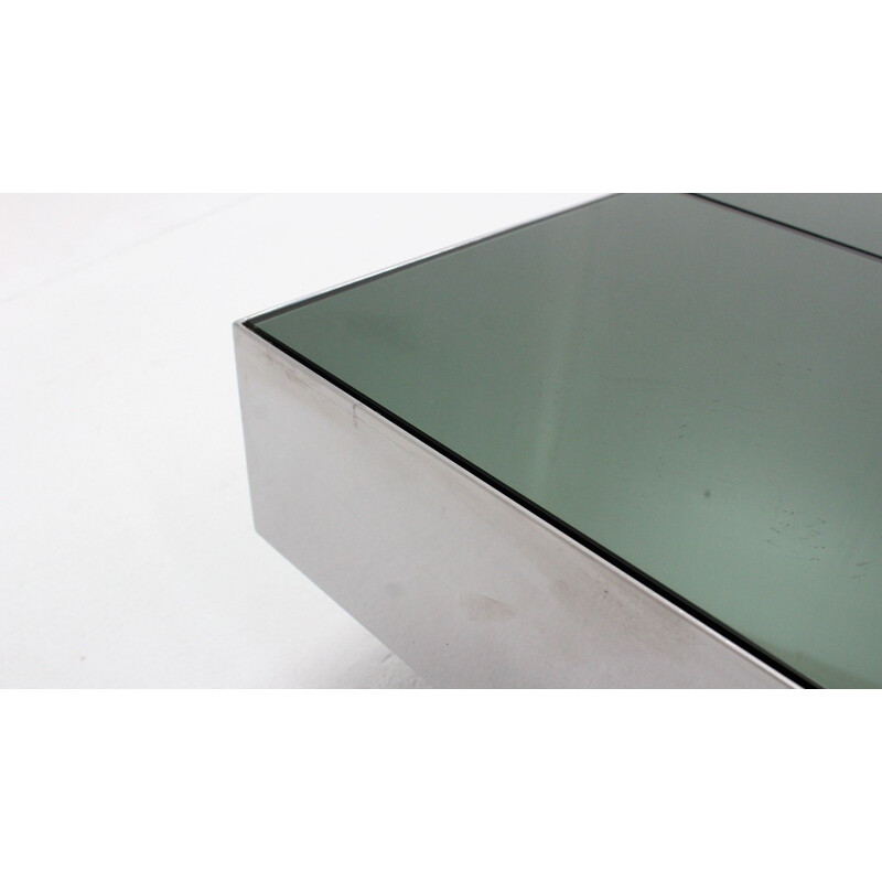 Large glass coffee table for NY FORM, 1960s