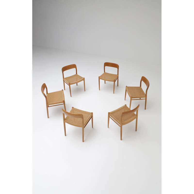 Set of 6 vintage dining chairs by Niels Otto Møller for JL Møllers Møbelfabrik, 1970s