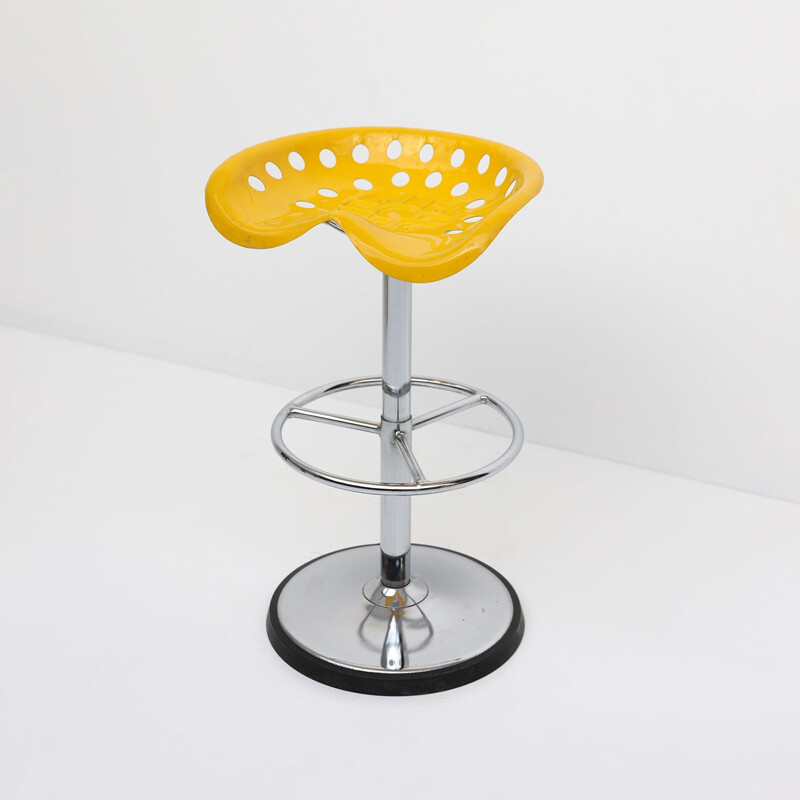 Tabouret réglable vintage par Etienne Fermigier, 1970