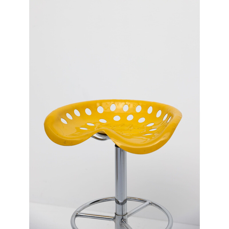 Tabouret réglable vintage par Etienne Fermigier, 1970