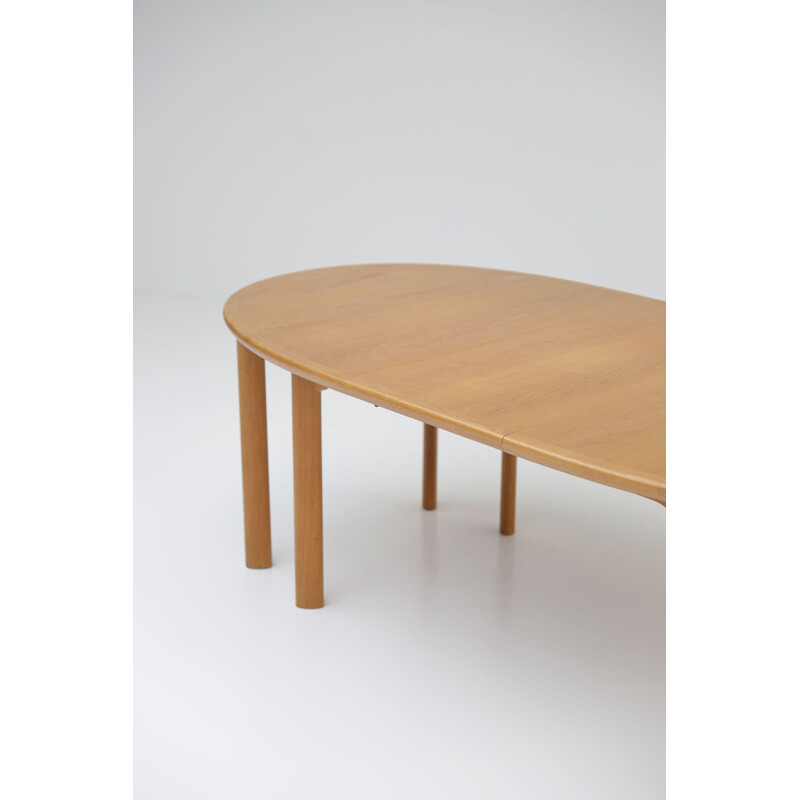 Extendable vintage dining table by Van Den Berghe Pauvers, 1970s
