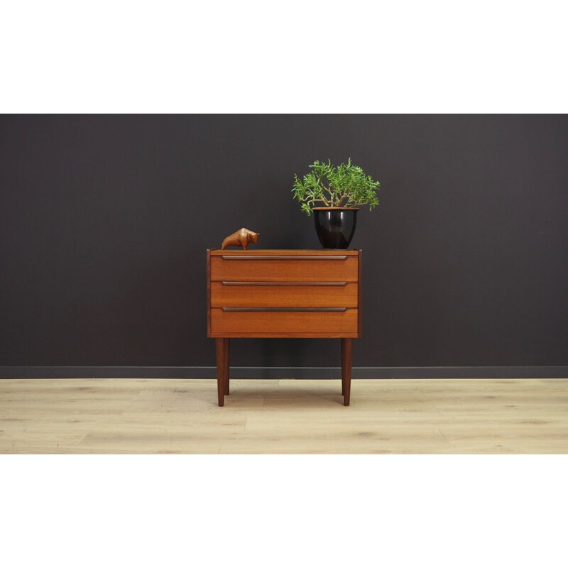 Teak vintage chest of drawers, 1970s