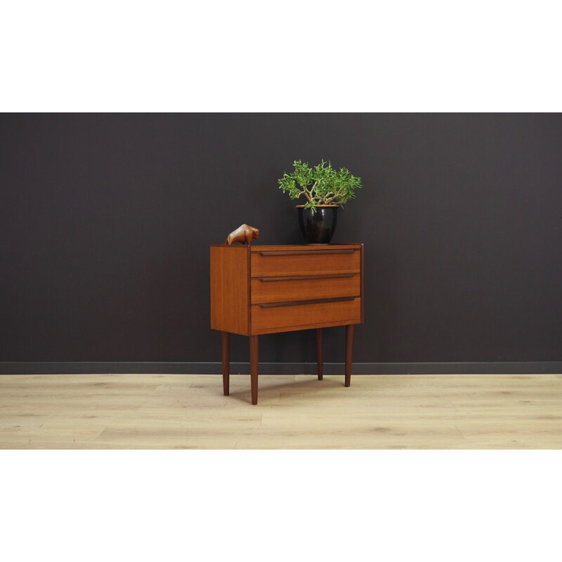 Teak vintage chest of drawers, 1970s