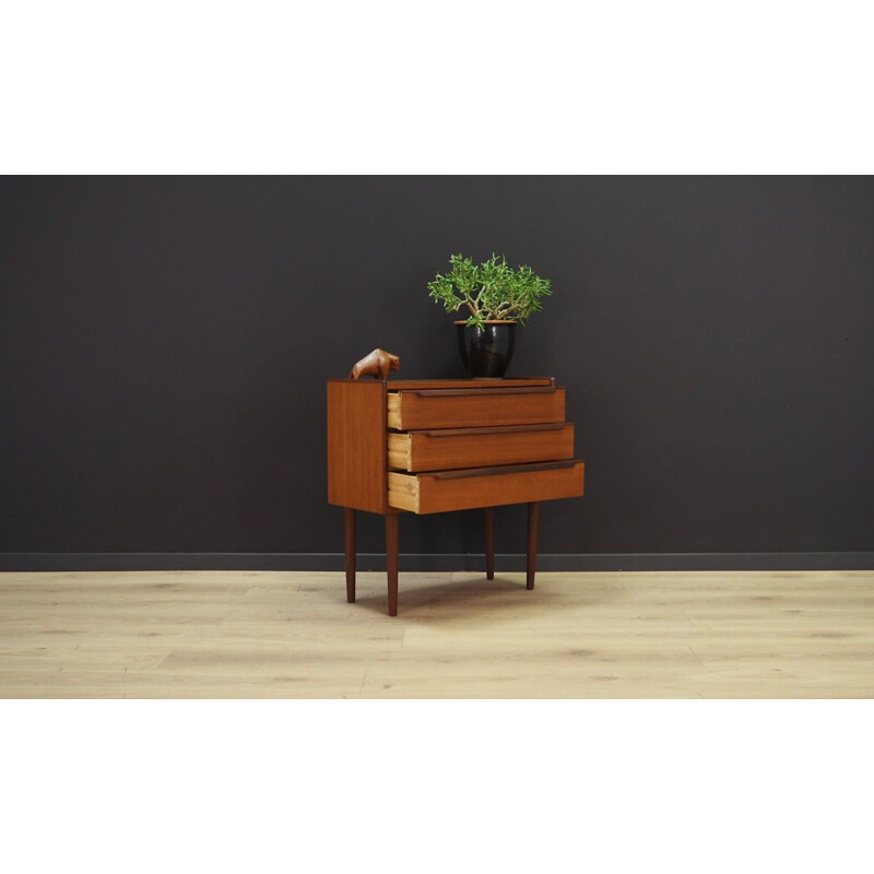 Teak vintage chest of drawers, 1970s