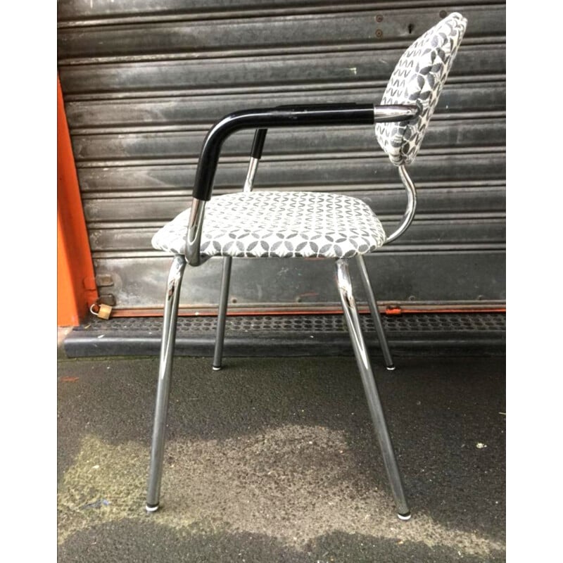 Set of 6 vintage easy chairs Strafor, 1980s