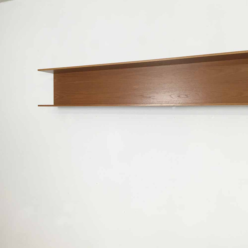 Vintage Renz wallboard unit in wood and teak veneer, Walter WIRZ - 1960s