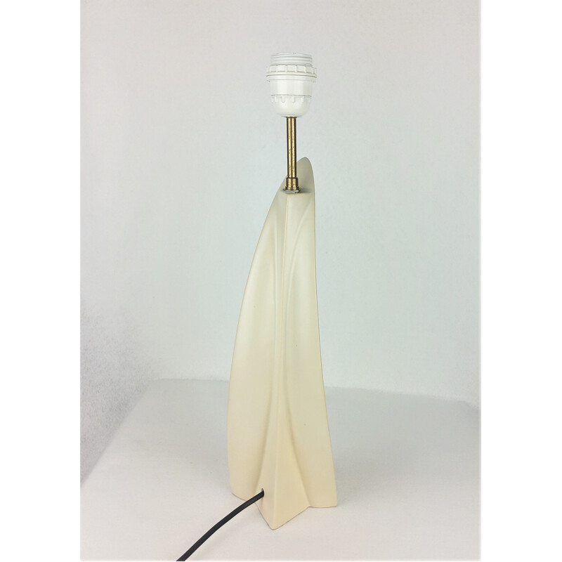 Vintage witte keramische "Concorde" lamp, 1960