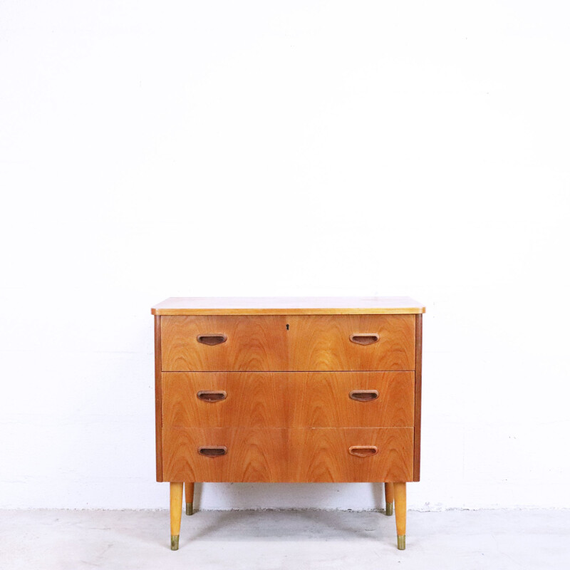 Scandinavian vintage teak chest of drawers, 1960s