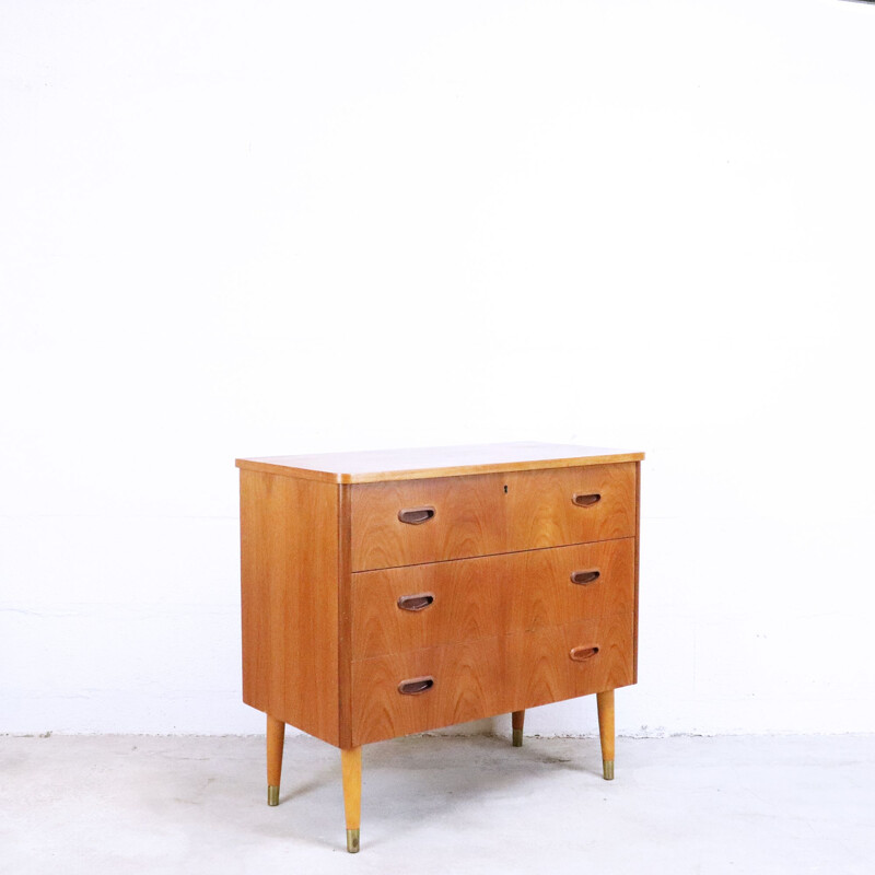 Scandinavian vintage teak chest of drawers, 1960s