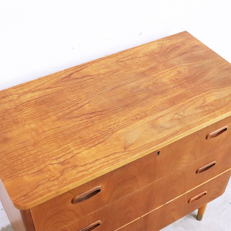 Scandinavian vintage teak chest of drawers, 1960s