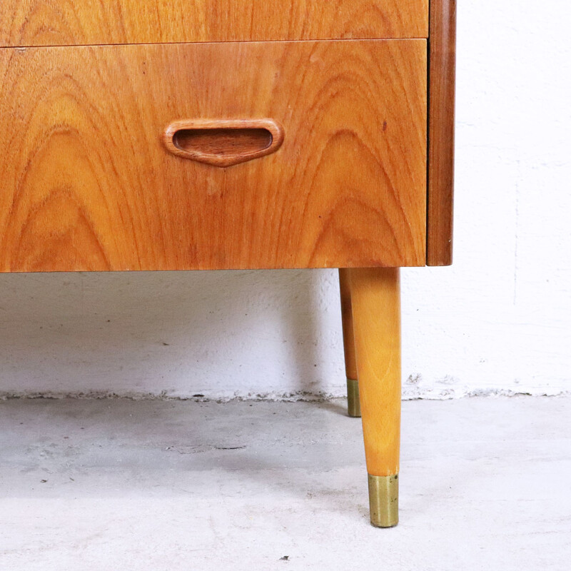 Scandinavian vintage teak chest of drawers, 1960s