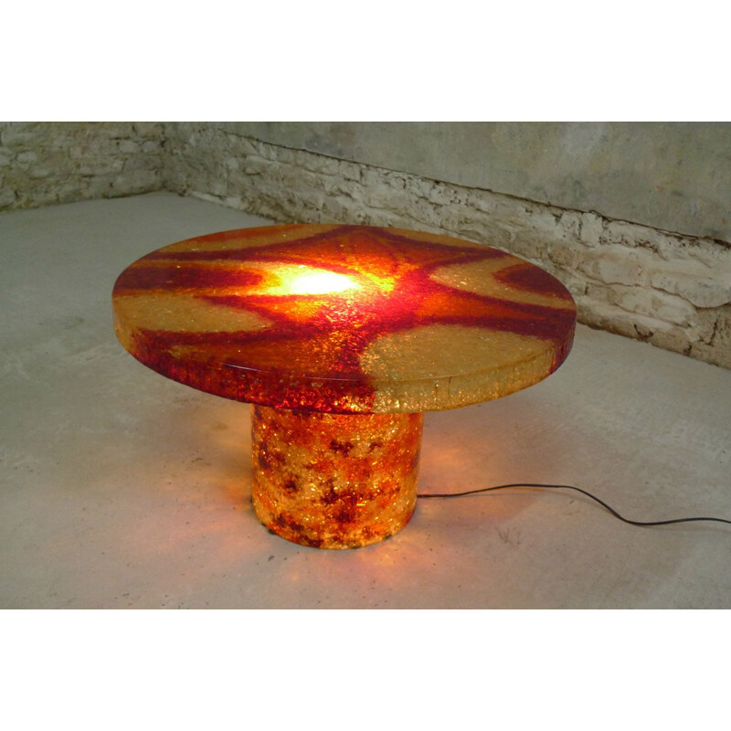 Vintage light coffee table by Accolay, 1960s