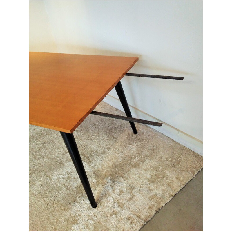 Vintage compass dining table in ashwood - 1960s