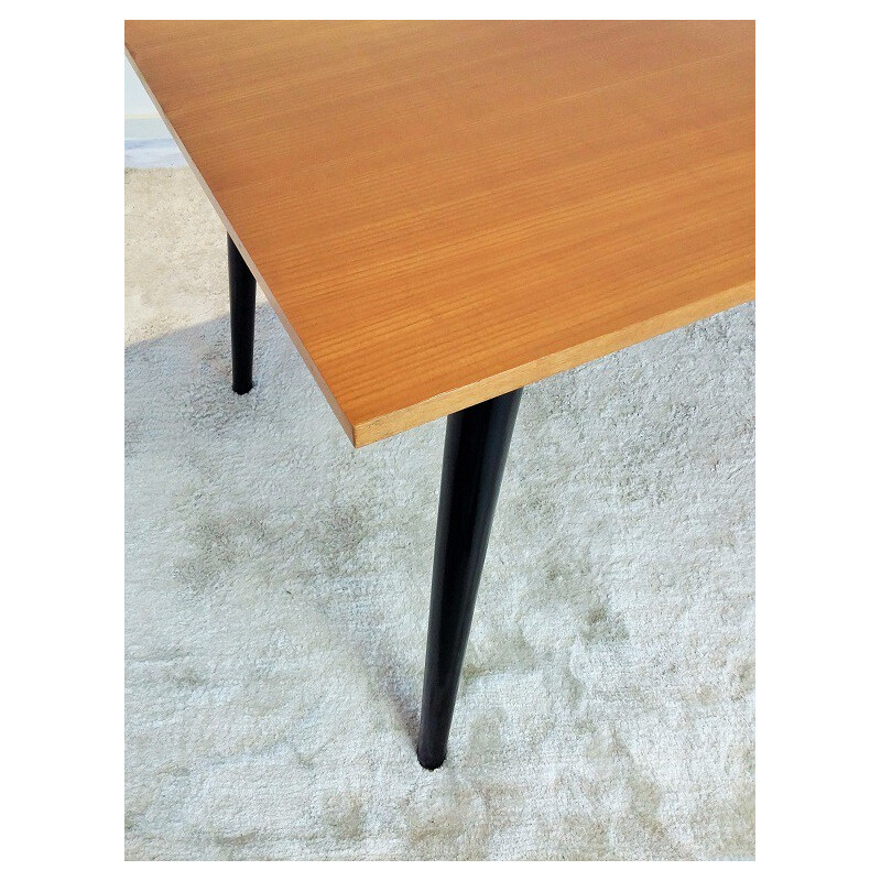 Vintage compass dining table in ashwood - 1960s