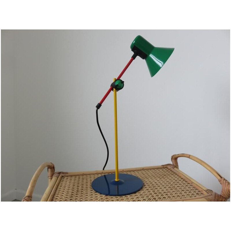 Vintage floor lamp and lamp "Veneta lumi" by Lumi, 1980s