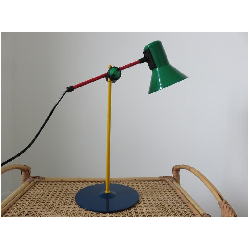 Vintage floor lamp and lamp "Veneta lumi" by Lumi, 1980s