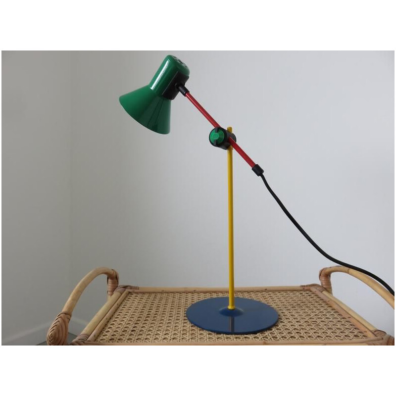 Vintage floor lamp and lamp "Veneta lumi" by Lumi, 1980s