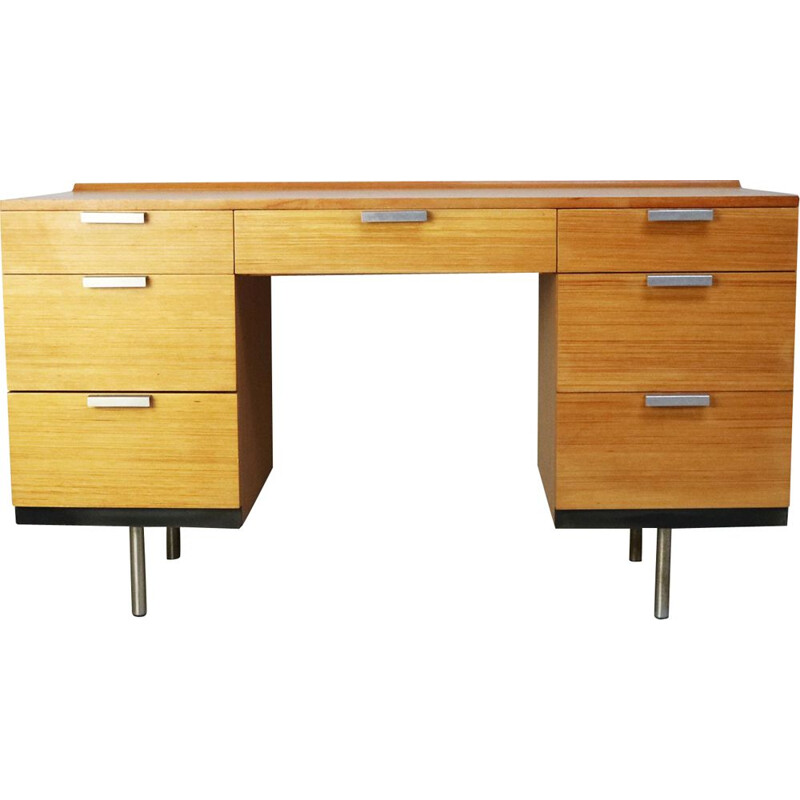 Vintage wooden desk by John & Sylvia Reid for Stag Furniture, 1950s