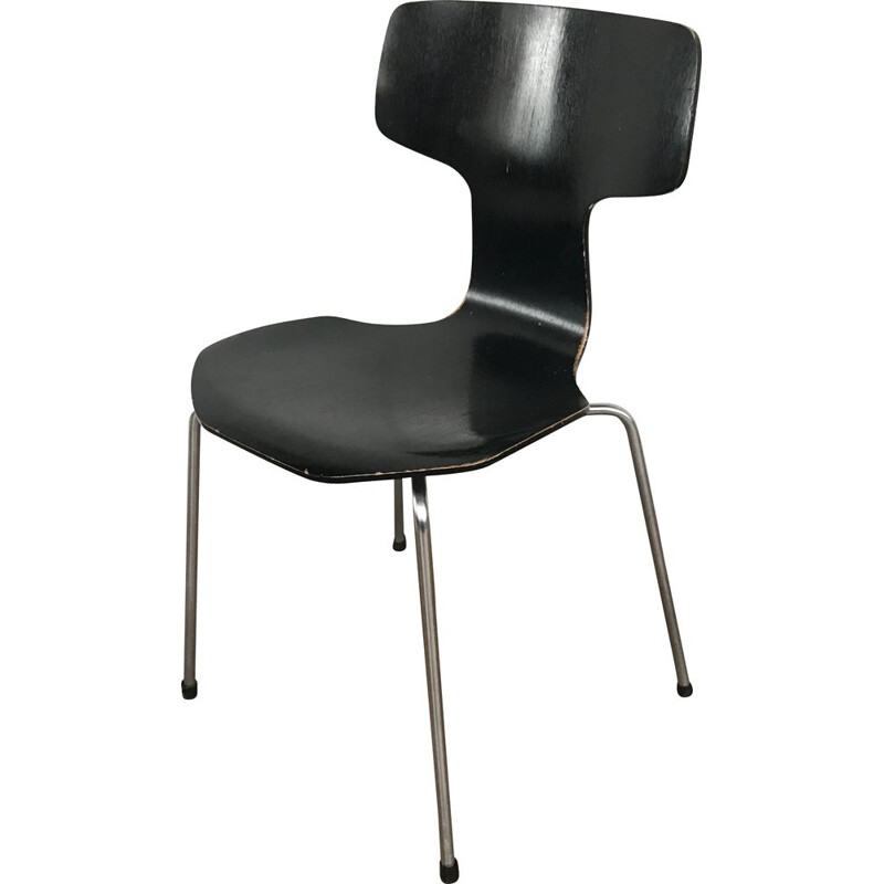 Vintage "hammer" chair by Arne Jacobsen for Fritz Hansen, 1960s