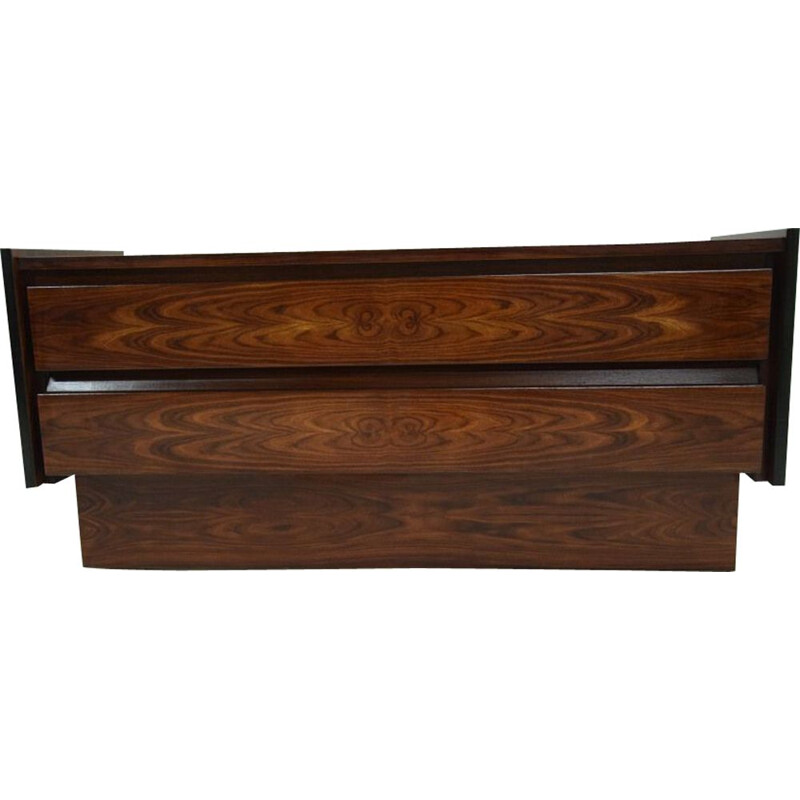 Vintage scandinavian rosewood chest of drawers, 1970