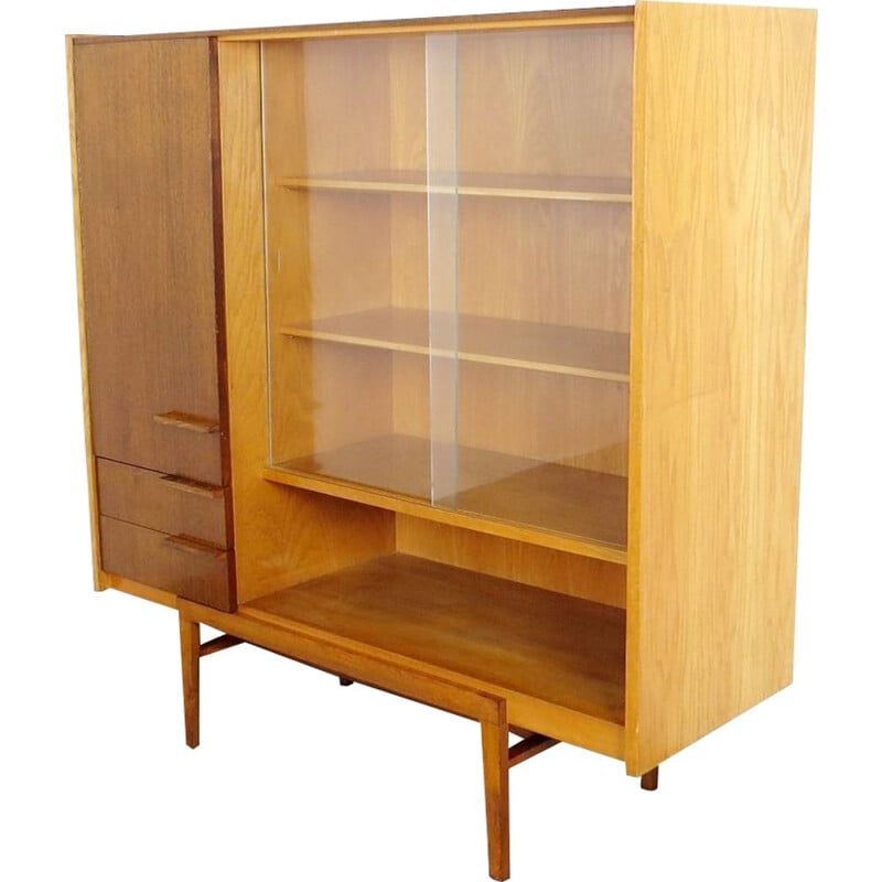 Vintage bookcase by František Mezulanik, 1960s