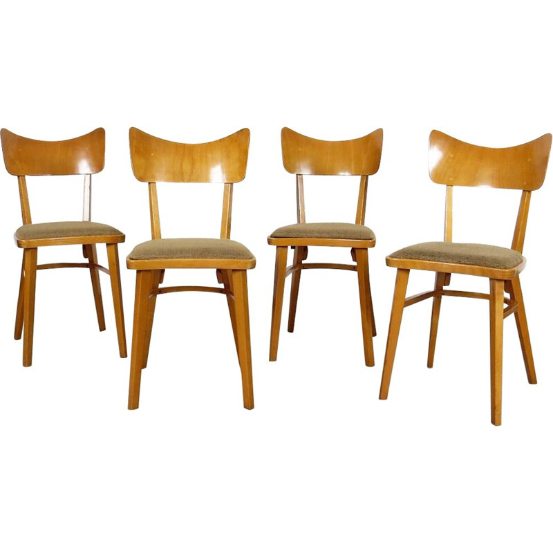 Set of 4 dining chairs by Český nábytek, 1960s