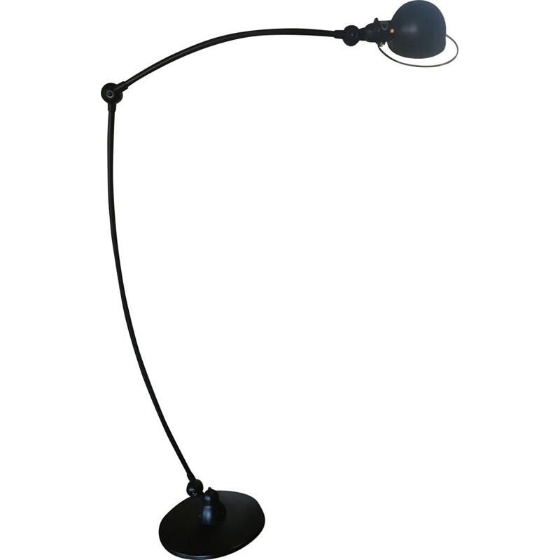 Vintage industrial floor lamp by Jean-Louis Domecq for Jieldé, 1980s