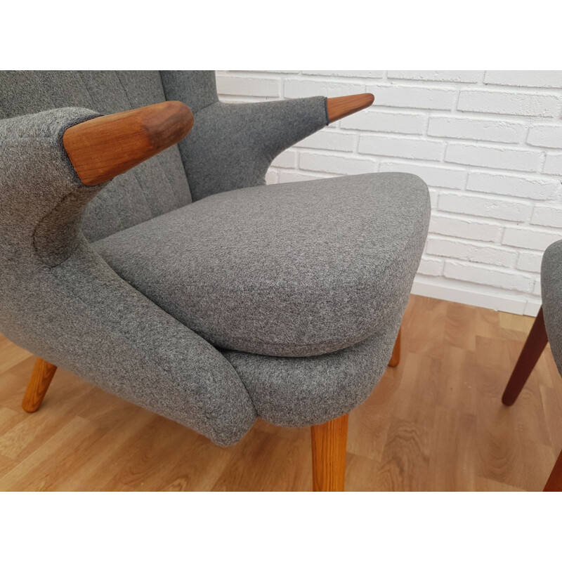 Fauteuil "Teddy Bear" vintage par Svend Skipper, Danemark, 1960