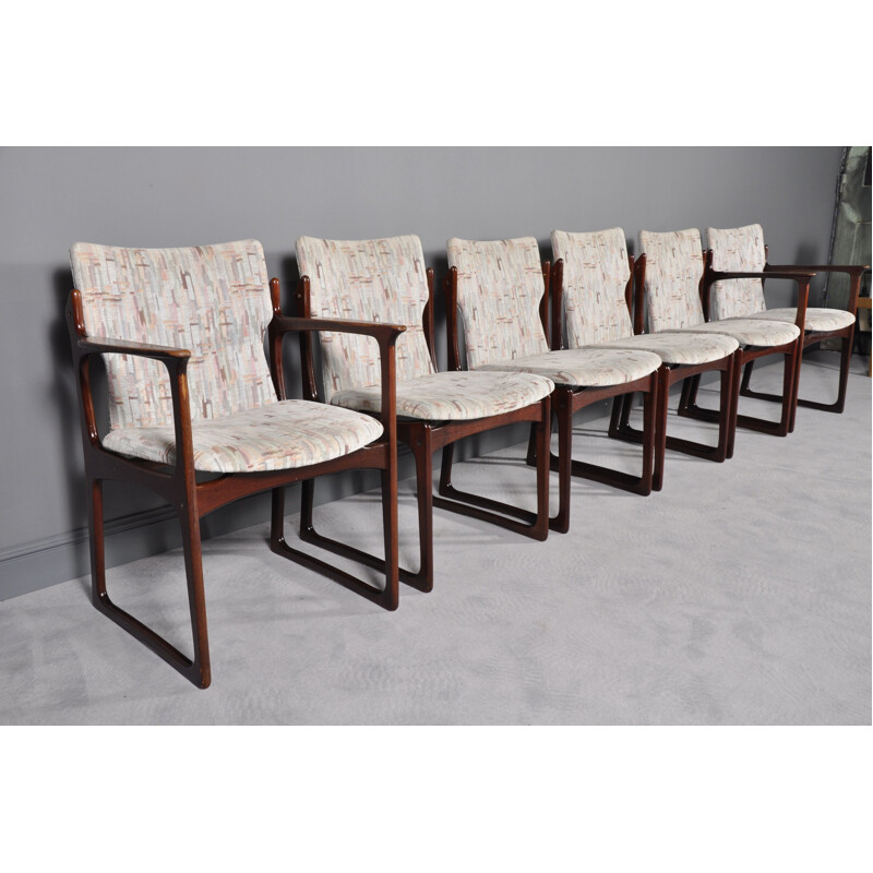 Set of Six Vintage Danish Teak Dining Chairs Model VS 231 by Vamdrup Stolefabrik, 1960s